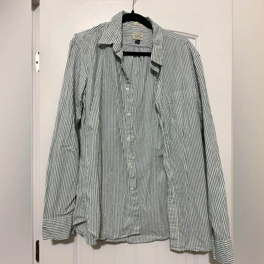 NWOT J.CREW slim cotton button up